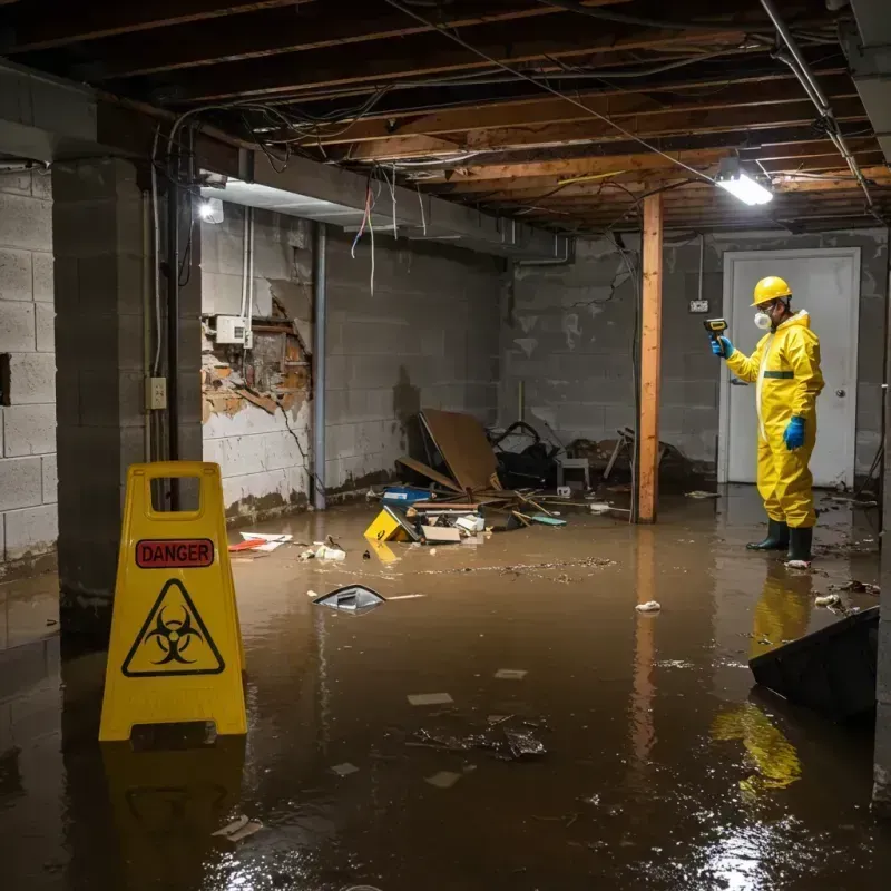 Flooded Basement Electrical Hazard in Cheyenne County, NE Property