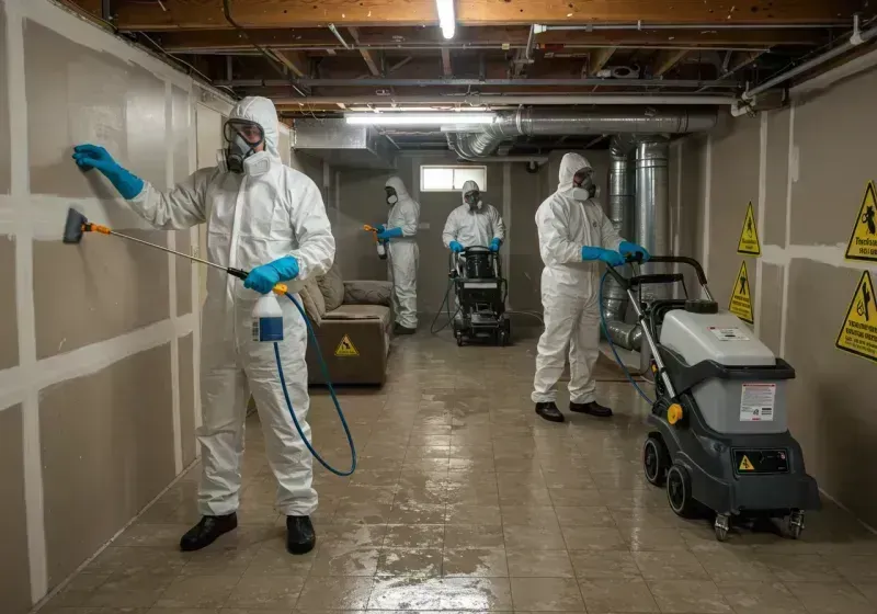 Basement Moisture Removal and Structural Drying process in Cheyenne County, NE